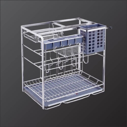 Giá đựng chai lọ gia vị dao thớt GrandX XK.40S1